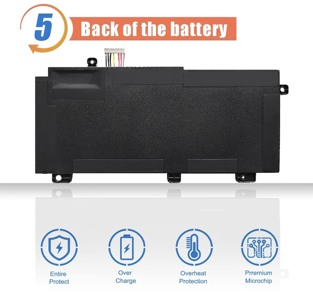 Alt view image 6 of 6 - B31N1726 48Wh Laptop Battery Replacement for ASUS TUF Gaming FX504 FX504G FX504GD FX504GE FX504GM FX505 FX505DT FX505DV FX505DY FX80 FX80G FX80GD FX86 A15 FA506 A17 FA706II B31BNEH A41LK9H