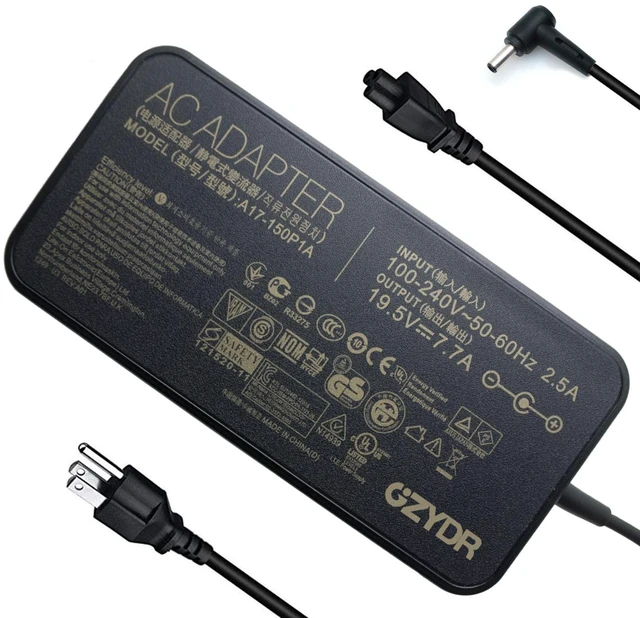 Main image of 150W Laptop Adapter 19.5V 7.7A A17-150P1A AC Adapter for Asus Laptop Charger 5.5x2.5mm(not 4.5x3.0mm)