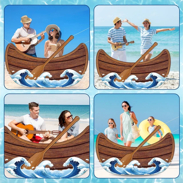 Alt view image 7 of 7 - Nautical party Decoration Boat Fabric Photo Booth Prop Canoe Photo Banner Backdrop Sailor party decor Sailor Birthday Parties Supplies For Nautical Parties Supplies Favors Beach Theme Decoration