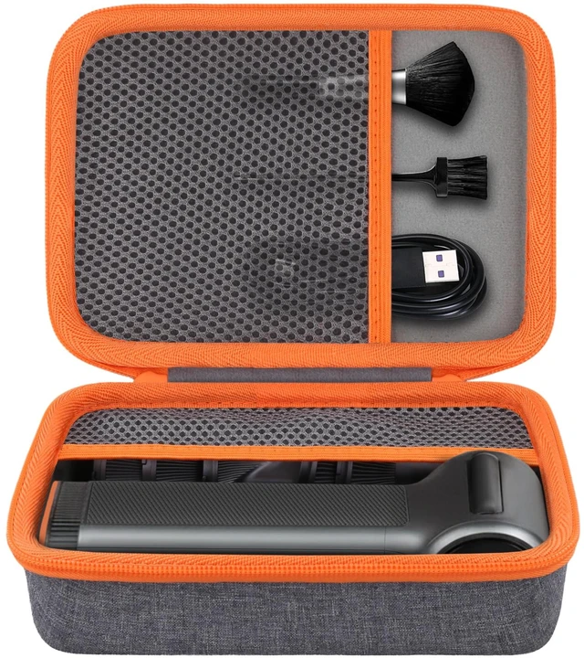 Main image of Hard Storage Case for WOLFBOX MF200 Electric Air Duster Shockproof, Anti-crush, Mesh Pocket, Accessory storage, Not losing accessories, Protective Storage Box, Gray Case
