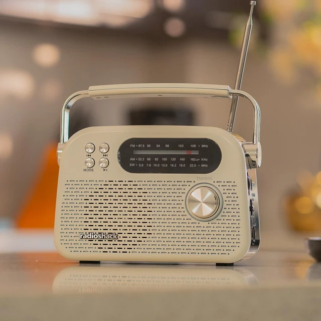 Alt view image 2 of 7 - Vintage AM FM SW Radio 3 Band Bluetooth USB SD Rechargeable White