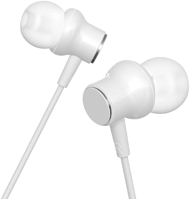 Main image of Wired Earbuds for TV with Extra Long Cord and Volume Control Comfortable in-ear fit with interchangeable silicone tips and 3.5 mm plug for TVs, PCs and laptops