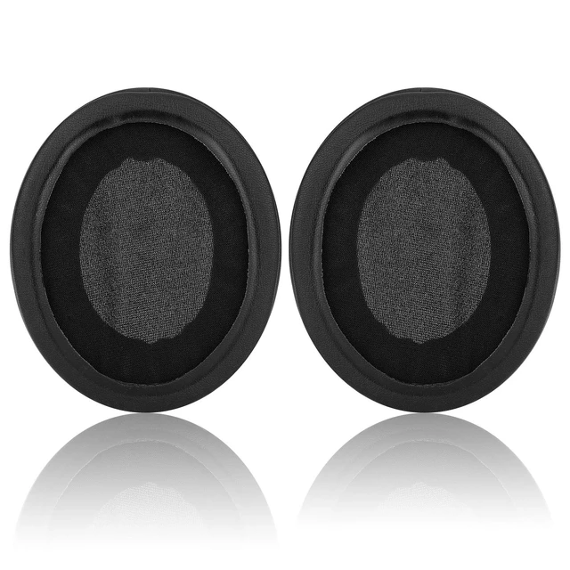Alt view image 4 of 7 - Replacement Ear Pads Cushion Cover with Protein Leather & Memory Foam for Razer Nari, Ultimate, Essential, Kraken Kitty, Kraken Tournament Edition Headset ONLY Oval (Black)