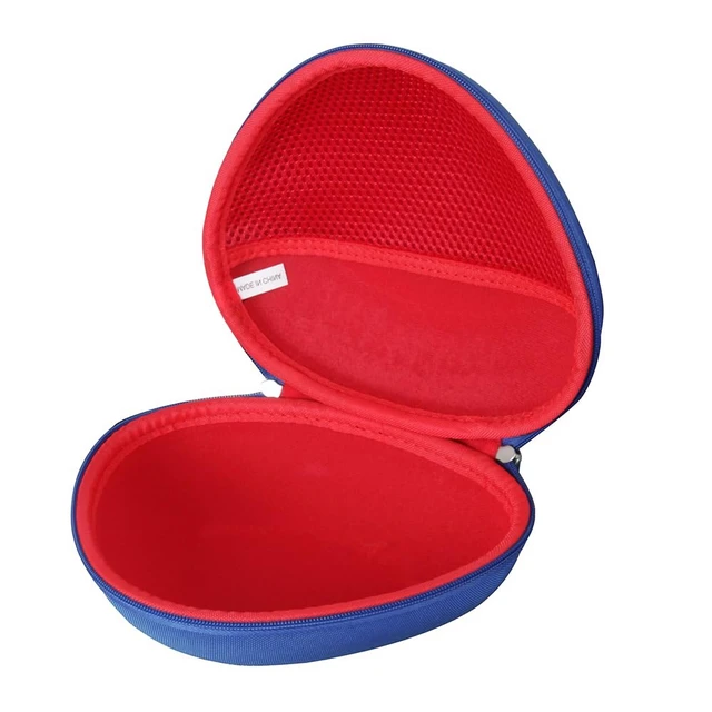 Alt view image 3 of 6 - Hard Travel Case for iClever HS19 / iClever BTH12 Kids Headphones (outer Blue + Inner Red)