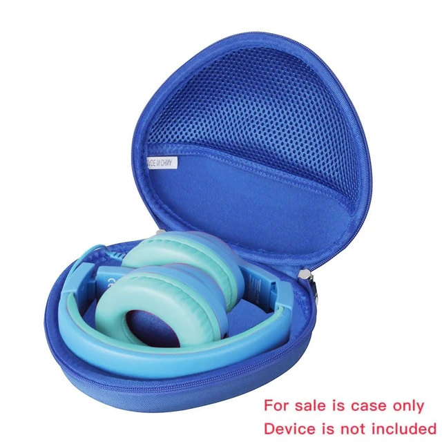Alt view image 2 of 6 - Hard Travel Case for iClever HS19 / iClever BTH12 Kids Headphones (Blue)