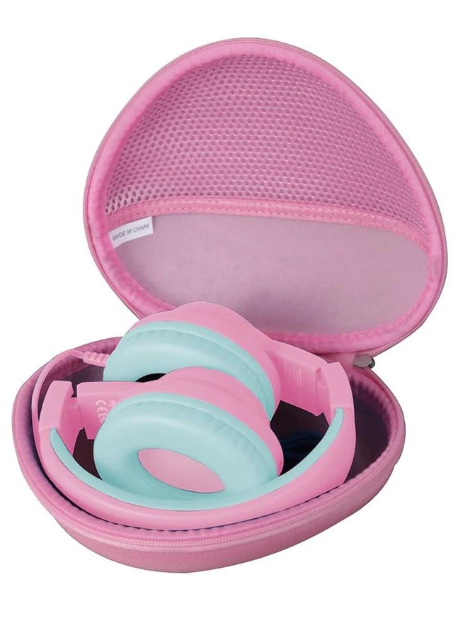 Main image of Hard Travel Case for iClever HS19 / iClever BTH12 Kids Headphones (Pink)