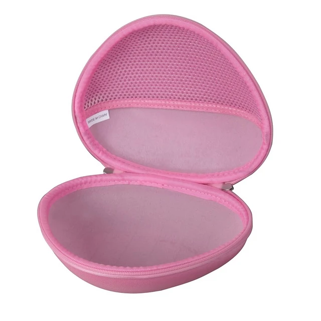 Alt view image 3 of 6 - Hard Travel Case for iClever HS19 / iClever BTH12 Kids Headphones (Pink)