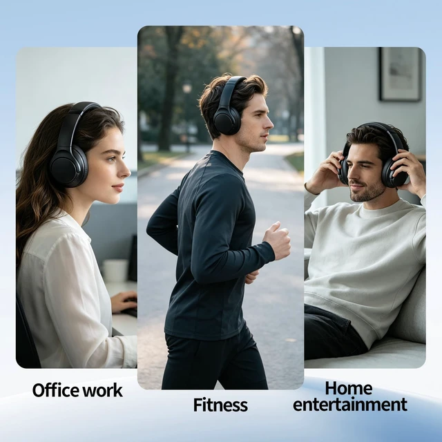 Alt view image 4 of 7 - Earpads for Anker Life Q20 / Q20 BT Headphones Replacement Ear Pads Cushions Earmuffs (Blue)