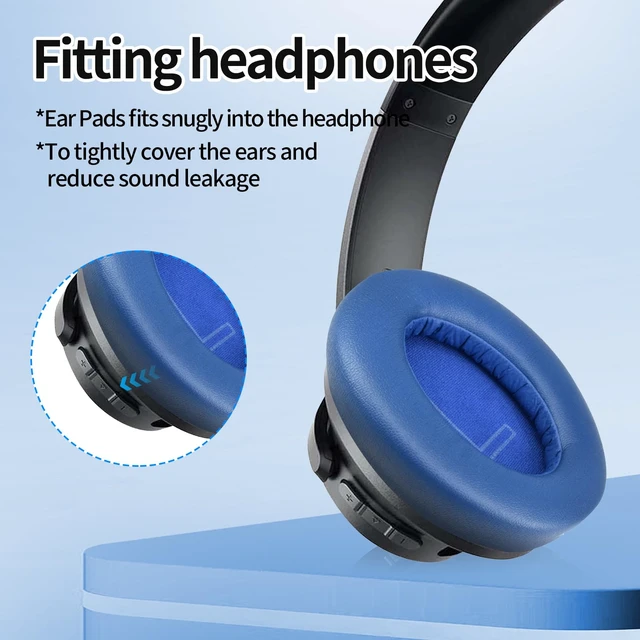 Alt view image 6 of 7 - Earpads for Anker Life Q20 / Q20 BT Headphones Replacement Ear Pads Cushions Earmuffs (Blue)