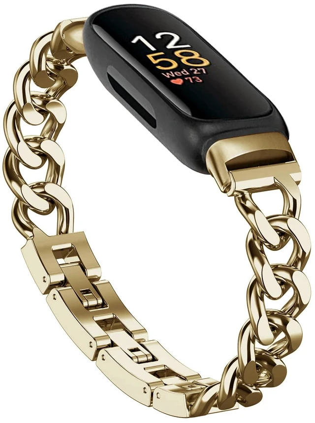 Main image of Cool Bands for Fitbit Inspire 3 Bands Women Stainless Steel,Metal,Adjustable,Wristband,Replacement Straps,For Fitbit Inspire 3 Fitness Tracker