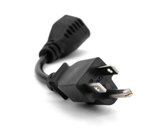 Alt view image 3 of 5 - 6-Inch Power Extension Cable, 5-Pack, Outlet Saver, 18 AWG