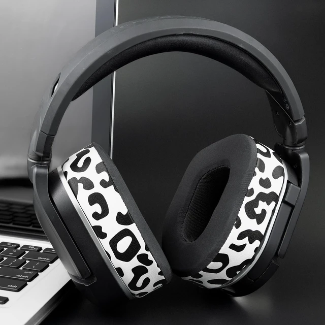 Alt view image 5 of 7 - Cooling-Gel Earpads Cushions Replacement for Turtle Beach Stealth 700 Gen 2, 700 Gen2 MAX Wireless Gaming Headset, Ear Pads with Ice Silk Fabric, Noise Isolation Foam - Snow Leopard