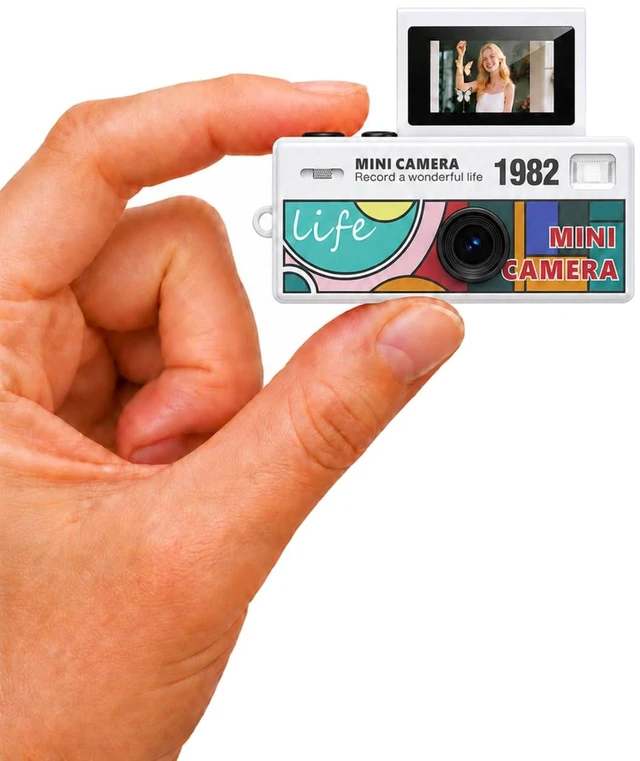 Main image of Mini Digital Camera, 90s Dreamcore Retro Cam for Grainy Photo Video Filming, 1.6MP Pocket Cam, Lo-Fi Photo/Video Recording, 4G Card & Reader, Fun for Beginner, Teens, Adults