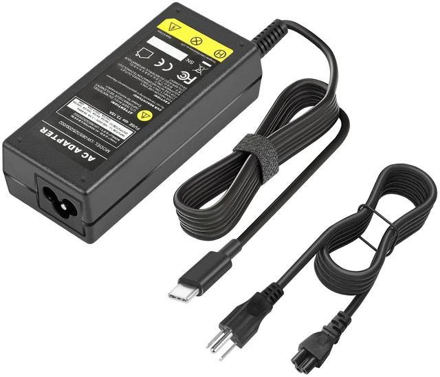 Main image of Universal 65W USB Type C Port Charger Adapter, for Lenovo Thinkpad/Yoga, Dell, Chromebook 3100, Latitude 5420, Acer, Google Series Type C Fast Charging Power