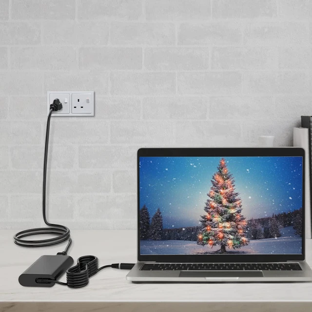 Alt view image 4 of 6 - Slim 65W AC Adapter Charger Compatible with Dell Latitude 7480 7490 7290 7404 7204 6520 5590 5580 5530 5490 5290 E6430 E6440 E6500 E6510 E6520 E6530 E6540 E7240 E7250 E7440 E7450 Power Supply Cord