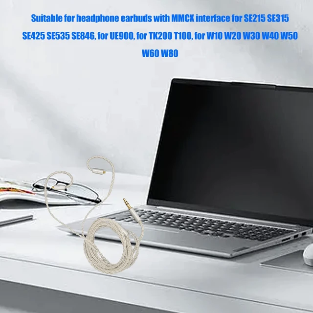 Alt view image 3 of 7 - Upgrade Earphone Cable for AUDIOSENSE, for WESTONE W Series W10 W20 W30 W40, ES Series ES10 ES20 ES30 ES50 ES60, MMCX to 3.5mm Replacement Earphone Cable