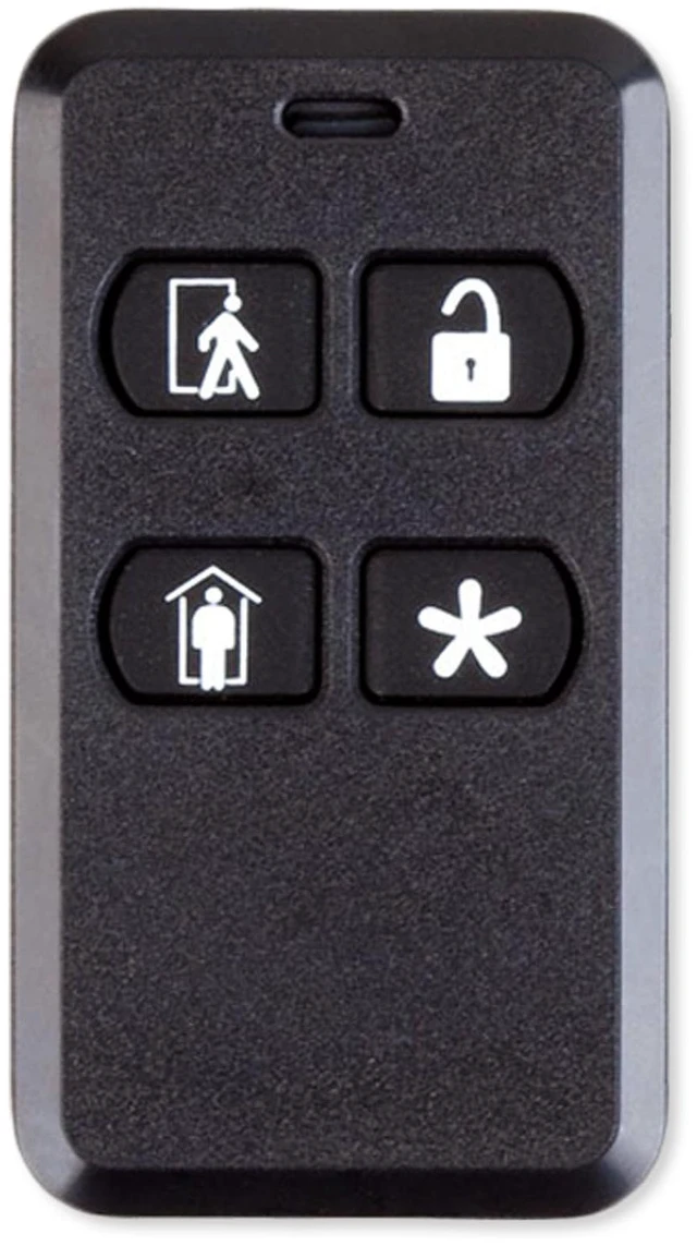 Main image of KEY2-345 4-Button Key Ring Remote 345 MHz Frequency Wireless Operation Key Ring Design Arm Away & Stay Function Disarm Control Panic Activation