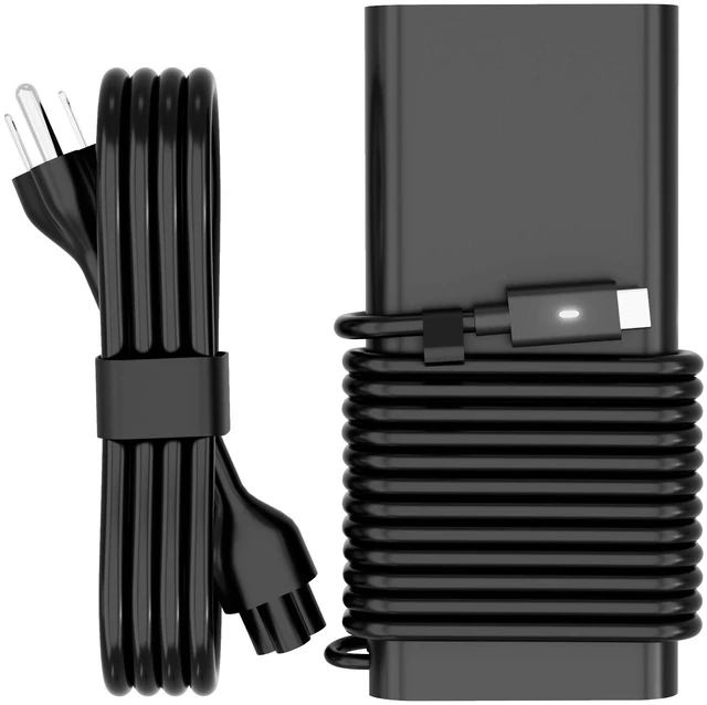 Main image of 130W USB C Laptop Charger Compatible with Dell XPS Compatible with Precision 5570 3570 3470; Latitude 5520 5530 7410 7310 7210 9410; XPS 15 9575 17 9700
