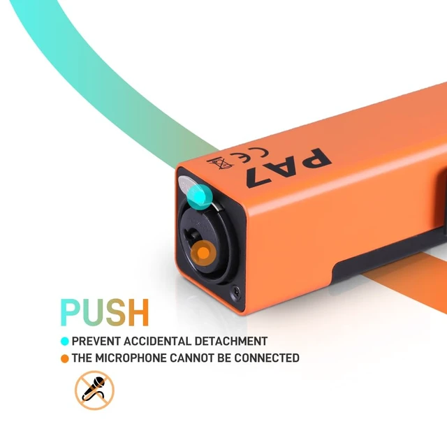 Alt view image 4 of 7 - PA7 Personal in-Ear Monitor Amplifier, Orange, 3.5mm Output XLR and TRS Inputs, Stereo/Mono Switch, Volume Control, Rack Mountable, Metal
