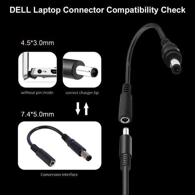 Alt view image 4 of 7 - 90W AC Adapter Compatible with Dell Optiplex Micro Desktop Computers 9020 7050 7040 7080 7060 5060 3080 3050 7070 3040 5050 5070 5090 5080 3020 3070 3090 3046 Micro Desktop Power