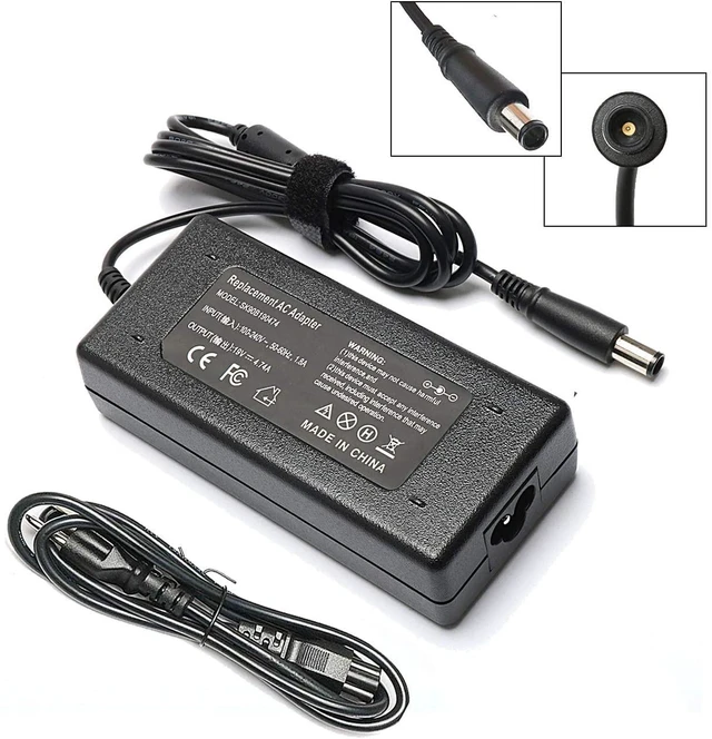 Main image of 90W AC Adapter Laptop Charger Compatible with Hp Elitebook 8460p 8470p 8440p 8560p 8760p 8460w 8470w 8570w Probook 4430s 4440s 4520s 4530s 4540s Compaq 6730b 6530b 6560b Notebook Power Cord