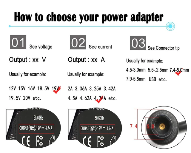 Alt view image 2 of 7 - 90W AC Adapter Laptop Charger Compatible with Hp Elitebook 8460p 8470p 8440p 8560p 8760p 8460w 8470w 8570w Probook 4430s 4440s 4520s 4530s 4540s Compaq 6730b 6530b 6560b Notebook Power Cord