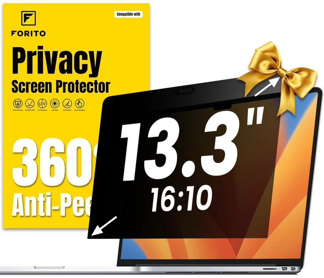 Main image of 13.3 Inch 16:10 360°Laptop Privacy Screen Protector, Anti Peeping and Anti Glare Laptop Privacy Shield, Reduce Eye Strain & Eye Protection