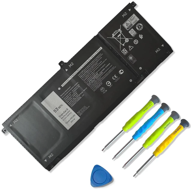 Main image of 53Wh H5CKD 15V Battery Replacement for Dell Inspiron 5400 5406 7300 7405 7306 7500 7506 2-in-1 Silver 5300 5301 5401 5408 5402 5409 5501 5508 Series Latitude 3410 3510 Vostro 5300 5301 7T8CD