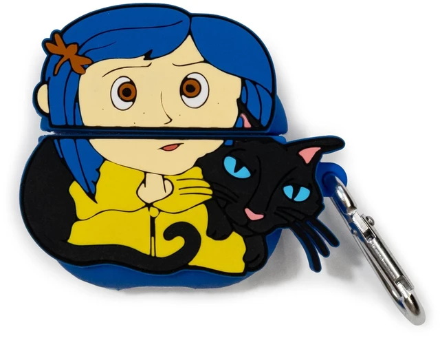 Main image of CultureFly Coraline Case Cover Compatible with AirPods 4, Coraline Design 360 Degree Coverage, Easy Charging Access, Officially Licensed Collectible, Durable Construction