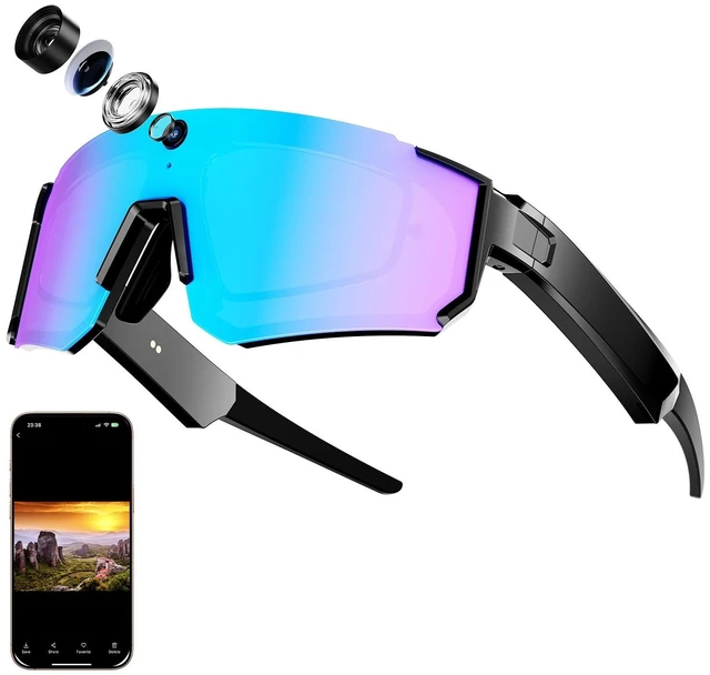 Main image of AI Smart Glasses with Camera, POV Video Recording, Voice Interaction HD Smart Glasses for Men & Women,Bluetooth Audio for Sports & Outdoor,Music Player,Real-Time Translation