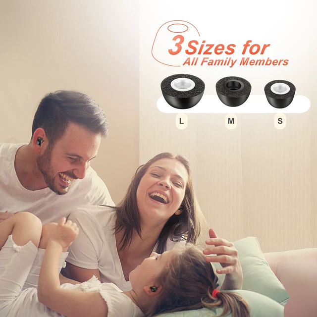 Alt view image 3 of 7 - Memory Foam Ear Tips for Pixel Buds Pro Silicone Case Cover with Keychain,Anti-Lost Strap,Anti-Slip Foam Tips for Pixel Buds Pro 3 Pairs S/M/L (Black Case+Black Strap+Black Eartip)