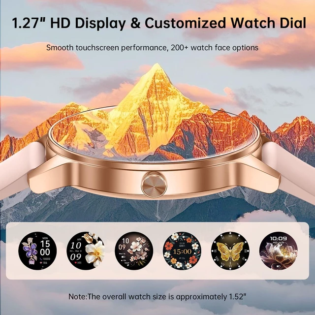 Alt view image 6 of 7 - Smart Watch for Women, 1.27" HD Screen Fitness Tracker, Make/Answer Calls, 2026 Portable Smartwatches, 130+ Sport Modes with Heart Rate/Sleep Monitor, IP68 Waterproof, Fitness Watch for iOS Android