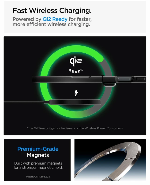 Alt view image 2 of 7 - Air Fit Pro MagFit for Galaxy Z Flip 8 Case, Black Qi2 Certified, PU hinge protection, Air Cushion Technology, Compatible with MagSafe, Ultra Slim and lightweight