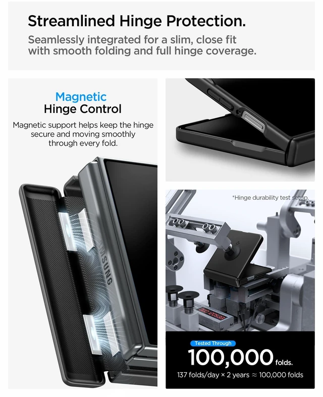 Alt view image 7 of 7 - Air Fit Pro MagFit for Galaxy Z Flip 8 Case, Black Qi2 Certified, PU hinge protection, Air Cushion Technology, Compatible with MagSafe, Ultra Slim and lightweight