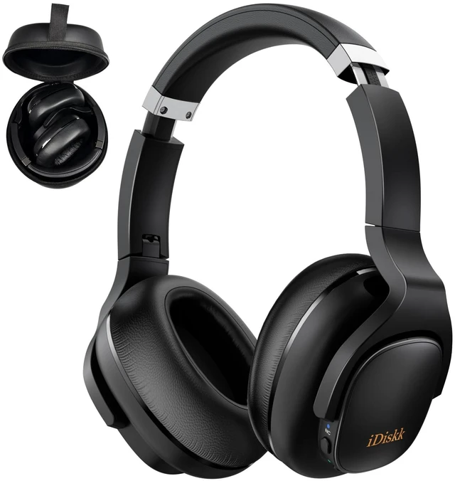Main image of Hi-Res Audio Hybrid Active Foldable Noise Cancelling Bluetooth Headphone Headphones Wireless Noise Cancelling Deep Bass,45H PlaytimeWireless HeadPhone for commuting, travel,gym (foldable with case)