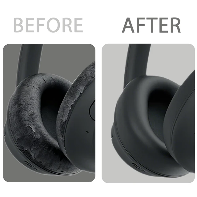 Alt view image 4 of 7 - Replacement Ear Pads Cushions for Sony WH-CH710N, WH-CH720N Headphones, Earpads Cover, Headphone Repair Parts-Black