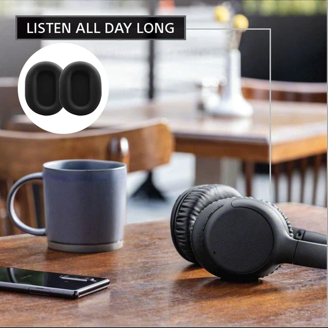 Alt view image 6 of 7 - Replacement Ear Pads Cushions for Sony WH-CH710N, WH-CH720N Headphones, Earpads Cover, Headphone Repair Parts-Black