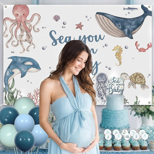 Alt view image 3 of 7 - One Silly Goose Backdrop Banner for Baby Shower Birthday Decoration 6.5 X 5 ft Fabric Backdrop, Pink White for Girls Baby Shower, Photo Booth Prop, Dessert Table, First Birthday Supplies