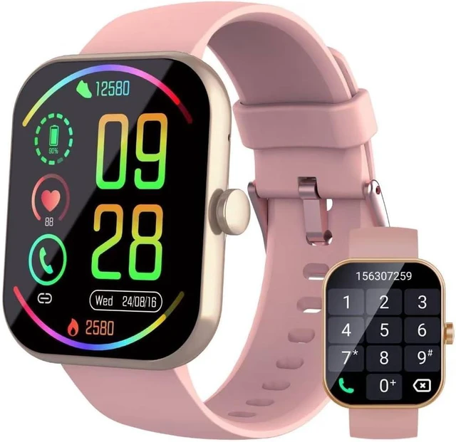 Main image of Smart Watch(Answer/Make Calls), 1.96" HD Smartwatches for Women, Activity Tracker with Heart Rate Sleep Monitor, Pedometer, 100+ Sport Modes, IP68 Waterproof, Fitness Smart Watches for Android iOS