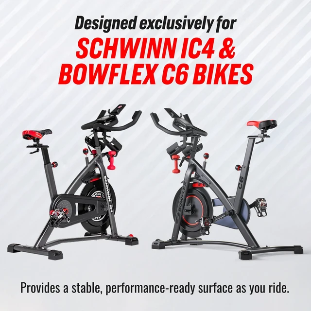 Alt view image 6 of 7 - The Tray for Schwinn IC4 & Bowflex C6 Bikes, Made in USA Premium acrylic desk tray holds laptop, tablet, phone and books; compatible with both bike models