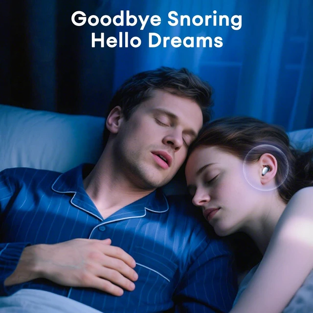 Alt view image 2 of 7 - Sleep Headphones for Side Sleepers, Sleep Invisible Earbuds with Vibration Charging Case Wireless Bluetooth 6.0, Soft Silicone Mini Earbuds for Sleeping, Snoring Noise Isolation