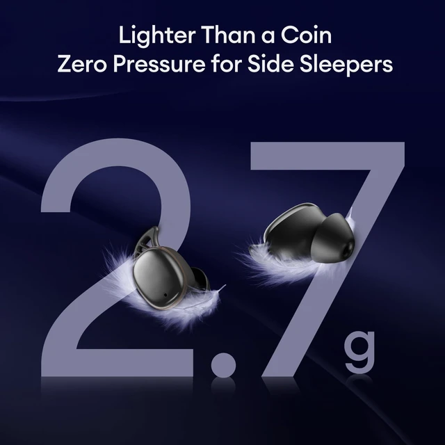 Alt view image 7 of 7 - Sleep Headphones for Side Sleepers, Sleep Invisible Earbuds with Vibration Charging Case Wireless Bluetooth 6.0, Soft Silicone Mini Earbuds for Sleeping, Snoring Noise Isolation
