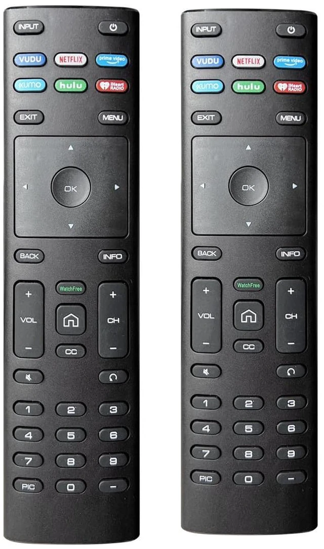 Main image of Pack of 2 Universal Replacement for Vizio Smart TV Remote Control, 2 Pieces XRT136 for All Vizio Smart TVs (D-Series E-Series M-Series P-Series V-Series)