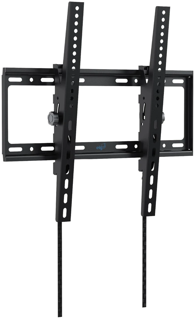 Main image of Tilting TV Wall Mount, Ultra-Slim 0.8" Low Profile, Tilts -10°, 26-65" Screens up to 99 lbs, VESA 75x75 to 400x400mm, Quick-Release Lock, Pre-Assembled, Steel, Black
