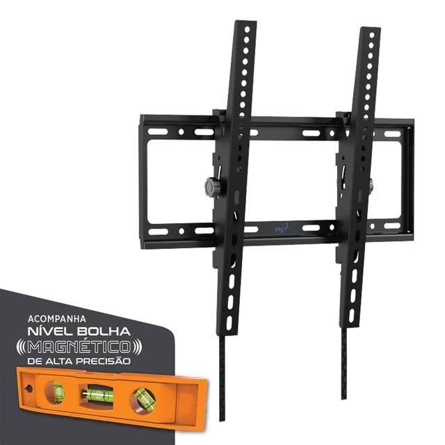 Alt view image 2 of 5 - Tilting TV Wall Mount, Ultra-Slim 0.8" Low Profile, Tilts -10°, 26-65" Screens up to 99 lbs, VESA 75x75 to 400x400mm, Quick-Release Lock, Pre-Assembled, Steel, Black