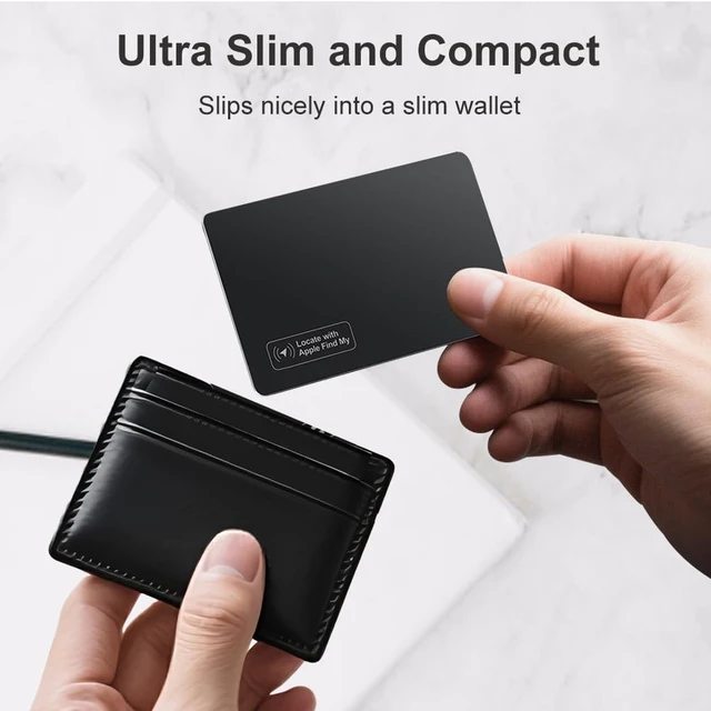 Alt view image 6 of 7 - Apple MFi Certified Wallet Tracker, Works with Apple Find My, Rechargeable 0.07in Ultra-Slim Tracking Card, Item Locator for Wallet, Luggage, Passports, Purse (B1)