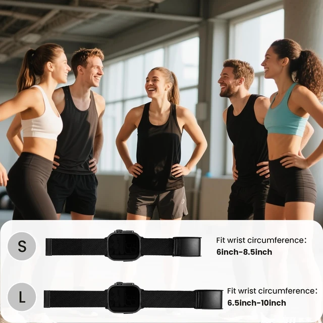 Alt view image 4 of 7 - Hybrid Nylon Band Compatible with Whoop 5.0 and Apple Watch Band Combo Stretchy Braided Straps for Whoop 5.0 and Apple Watch 11/10/9/8/7/6/5/4/3/2/1/SE/Ultra, Breathable Comfortable Durable