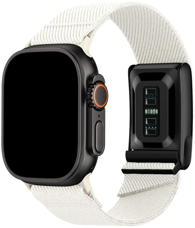 Main image of Hybrid Nylon Band Compatible with Whoop 5.0 and Apple Watch Band Combo Stretchy Braided Straps for Whoop 5.0 and Apple Watch 11/10/9/8/7/6/5/4/3/2/1/SE/Ultra, Breathable Comfortable Durable