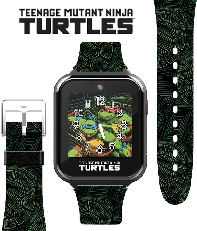 Alt view image 6 of 7 - Teenage Mutant Ninja Turtles Kids Smart Watch with Selfie Camera, Video Recorder, Games, Stopwatch, Alarm, Calculator, and Calorie Counter Fits Wrists 5.5" to 8"