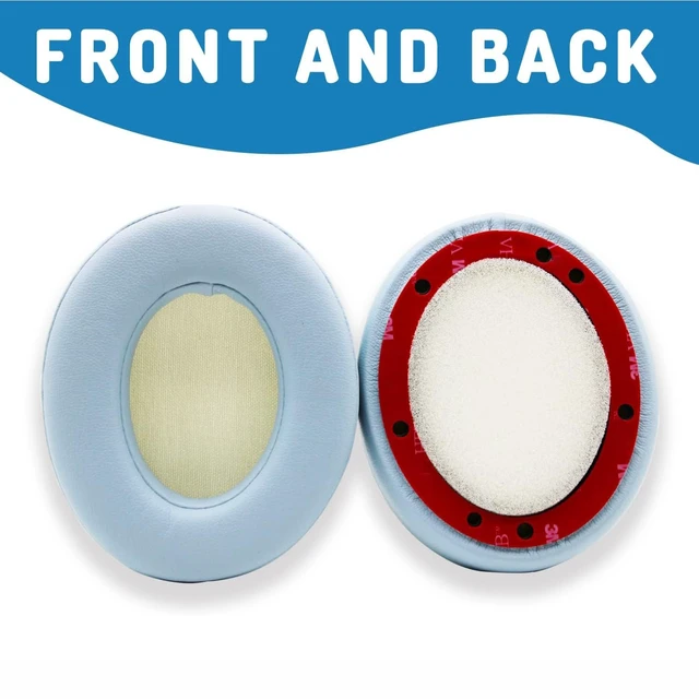 Alt view image 2 of 7 - Studio 2/3 Earpads Replacement Ear Pads Cushion Cover Compatible with Studio 2.0 Wired/Wireless & Studio 3.0 B0500 B0501 Over-Ear Headphones (Crystal Blue)